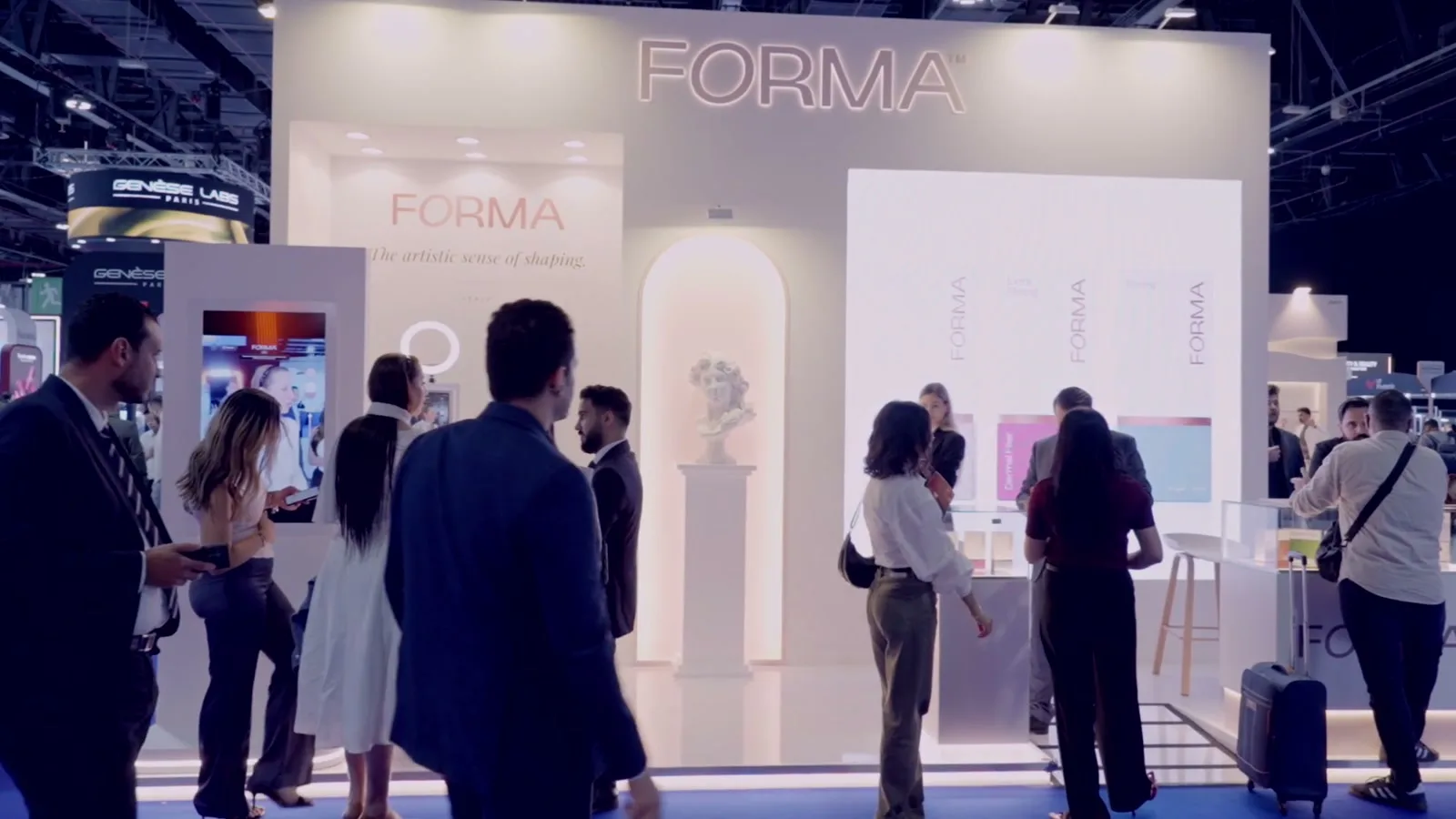 The FORMA stand full of visitors